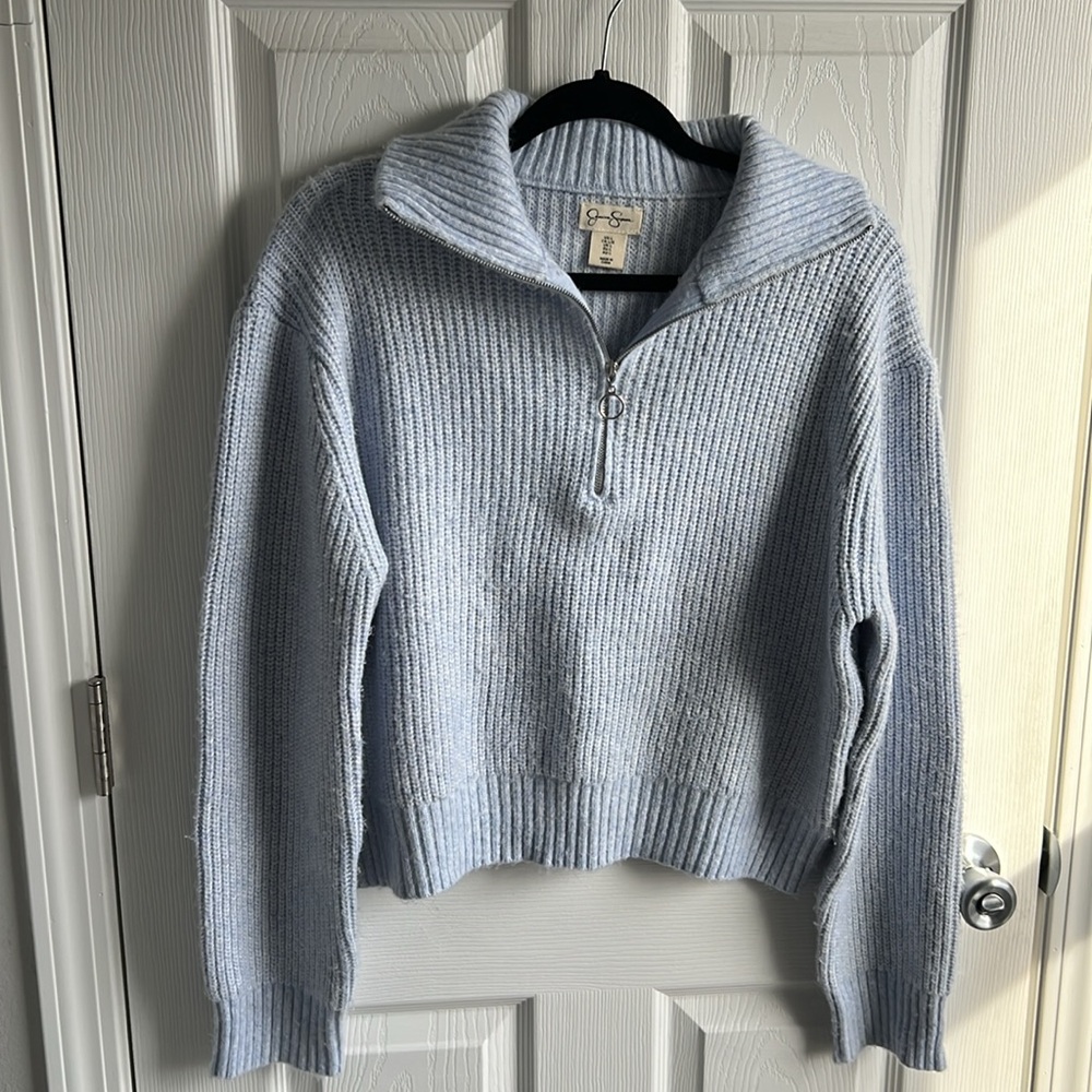 Jessica Simpson Half Zip Knit Sweater